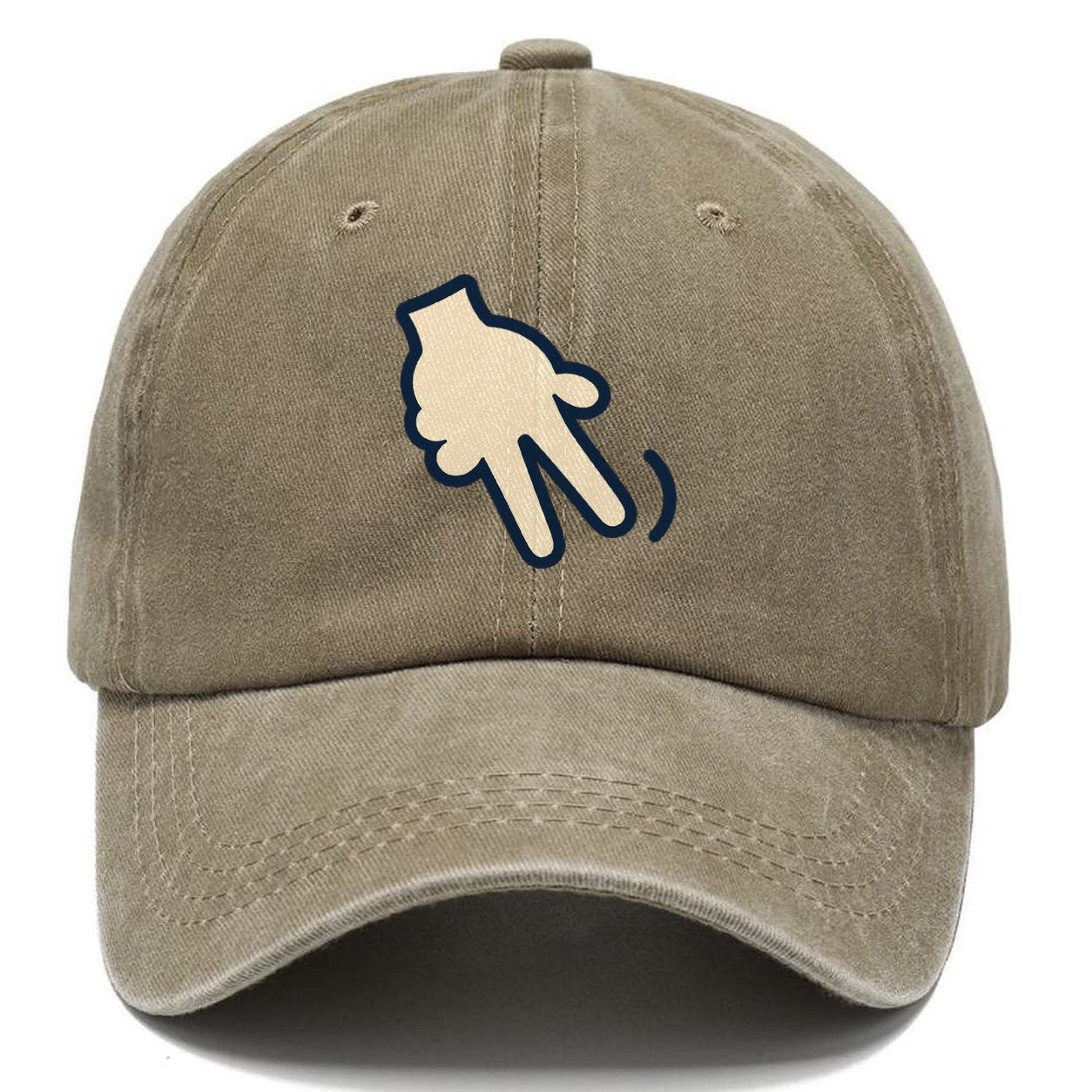 Doubles Hand Signal Behind Back Tennis Match Rituals Classic Cap – Warm Sand