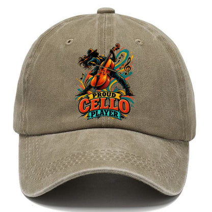 Proud Cello Player Music Instruments Classic Cap – Warm Sand
