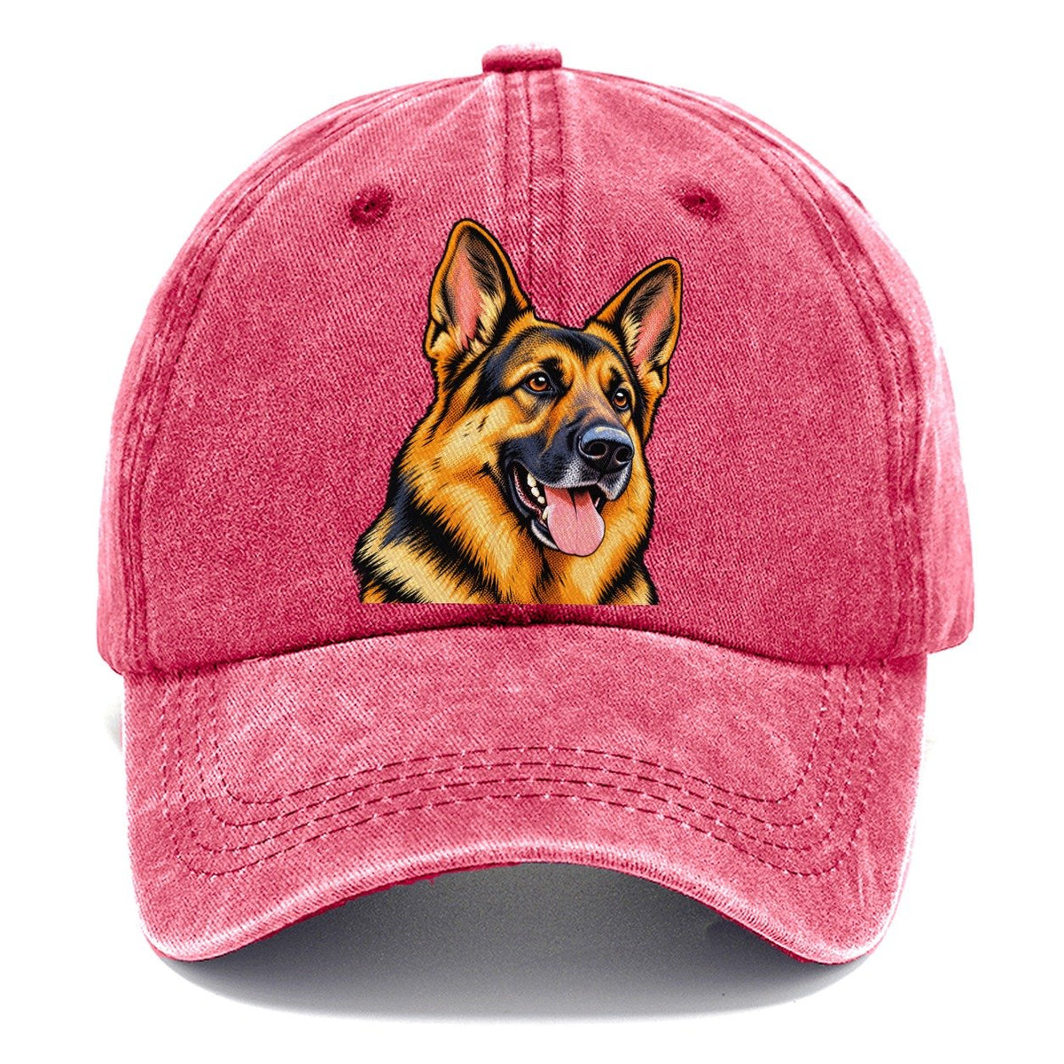 German Shepherd Portrait Classic Cap – Pomegranate Blush