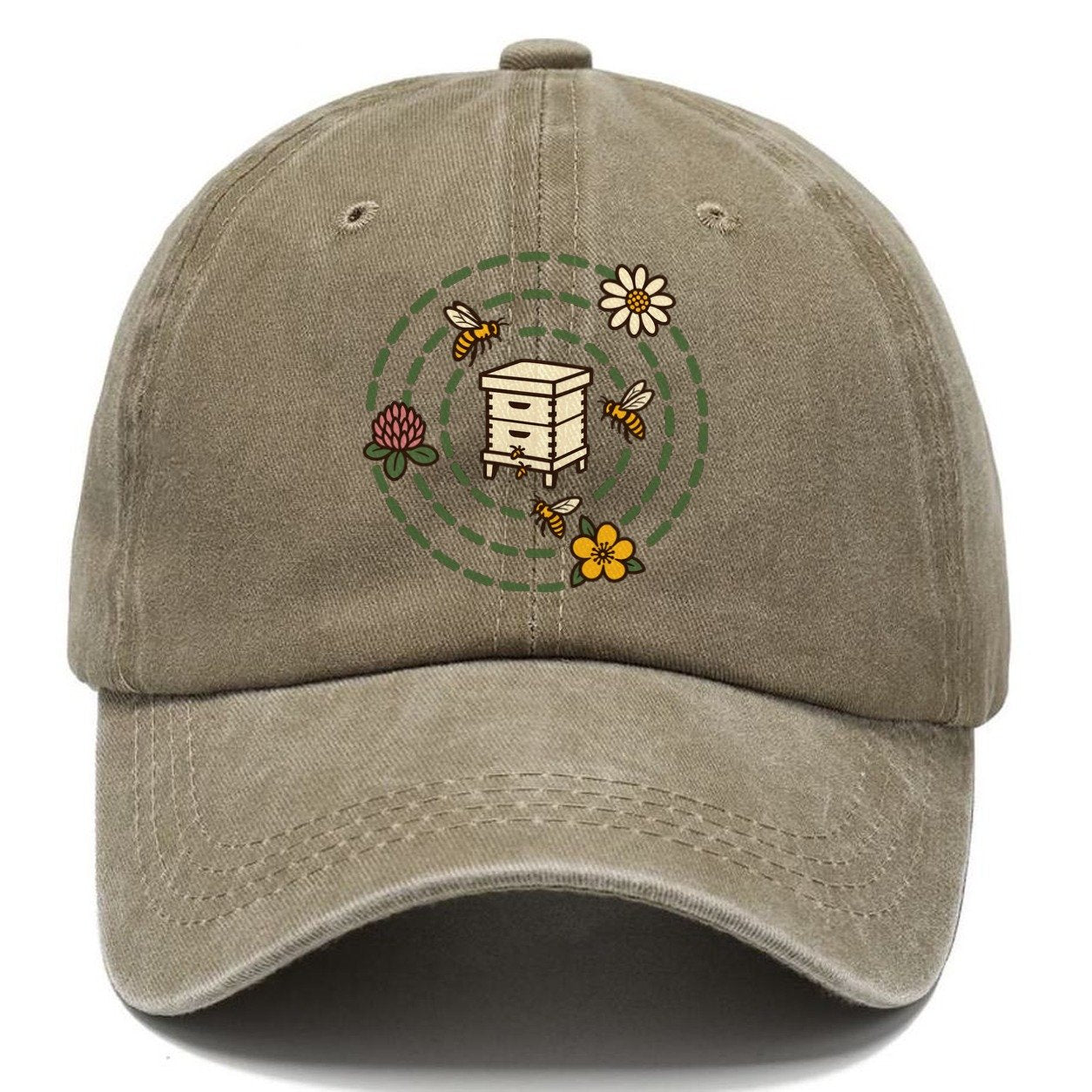 Forage Map Mark Beekeeping Classic Cap – Warm Sand