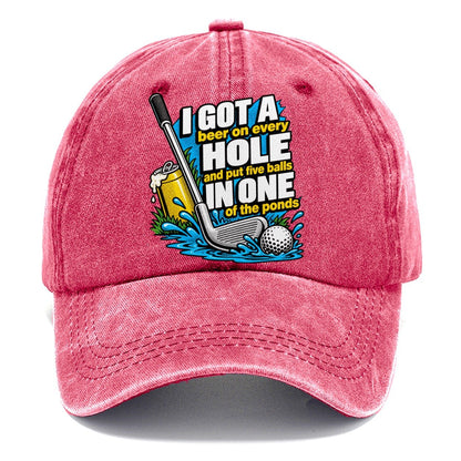Beer on Every Hole Classic Cap – Pomegranate Blush