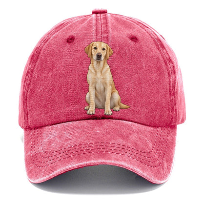 American Yellow Labrador Classic Cap – Pomegranate Blush