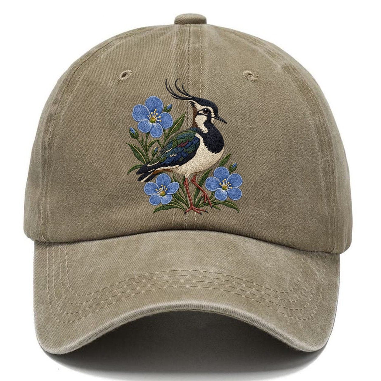 Northern Irish Flax And Lapwing Uk Culture Heritage Classic Cap – Warm Sand