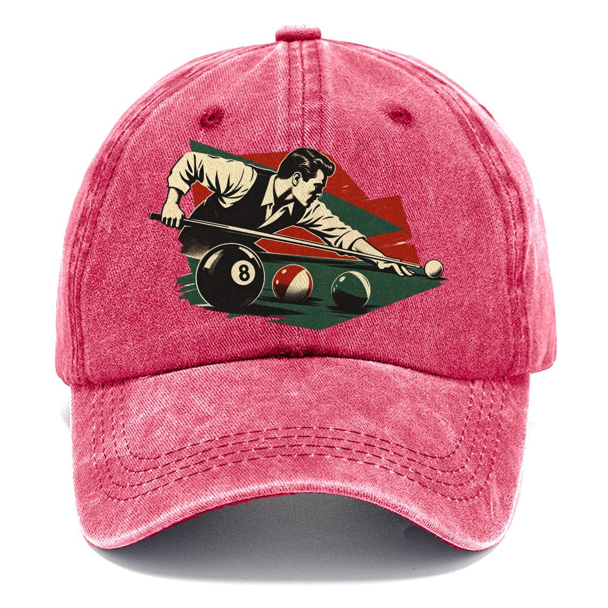 Pool Player with 8 Ball Classic Cap – Pomegranate Blush