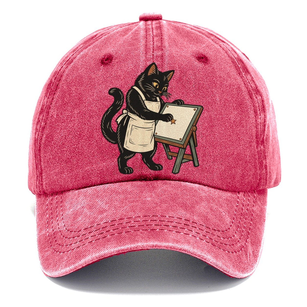 Black Cat Mapmaker Sundown Familiars Classic Cap – Pomegranate Blush