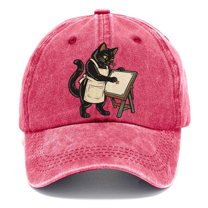 Black Cat Mapmaker Sundown Familiars Classic Cap – Pomegranate Blush