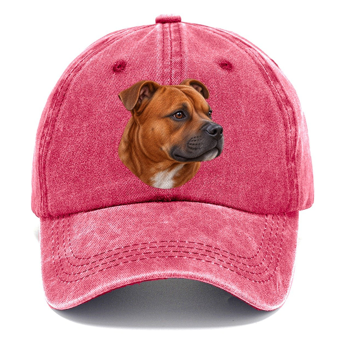 Staffy Red Velvet Profile Pastimes Companions Classic Cap – Pomegranate Blush
