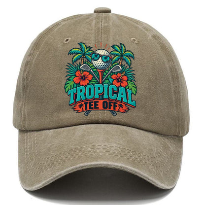 Tropical Tee Off Golf Life Classic Cap – Warm Sand