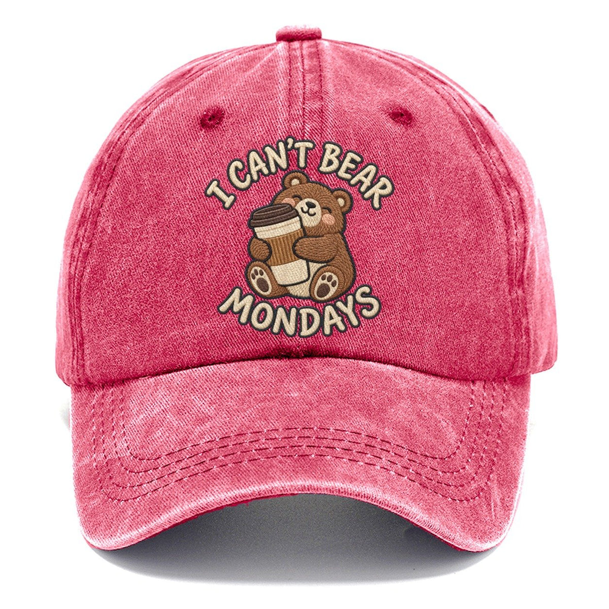 Bear Animal Puns Classic Cap – Pomegranate Blush