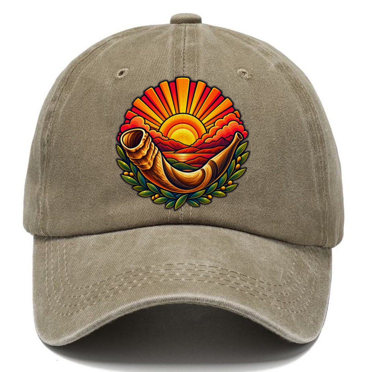 Shofar Sunrise Judaism Heritage Classic Cap – Warm Sand