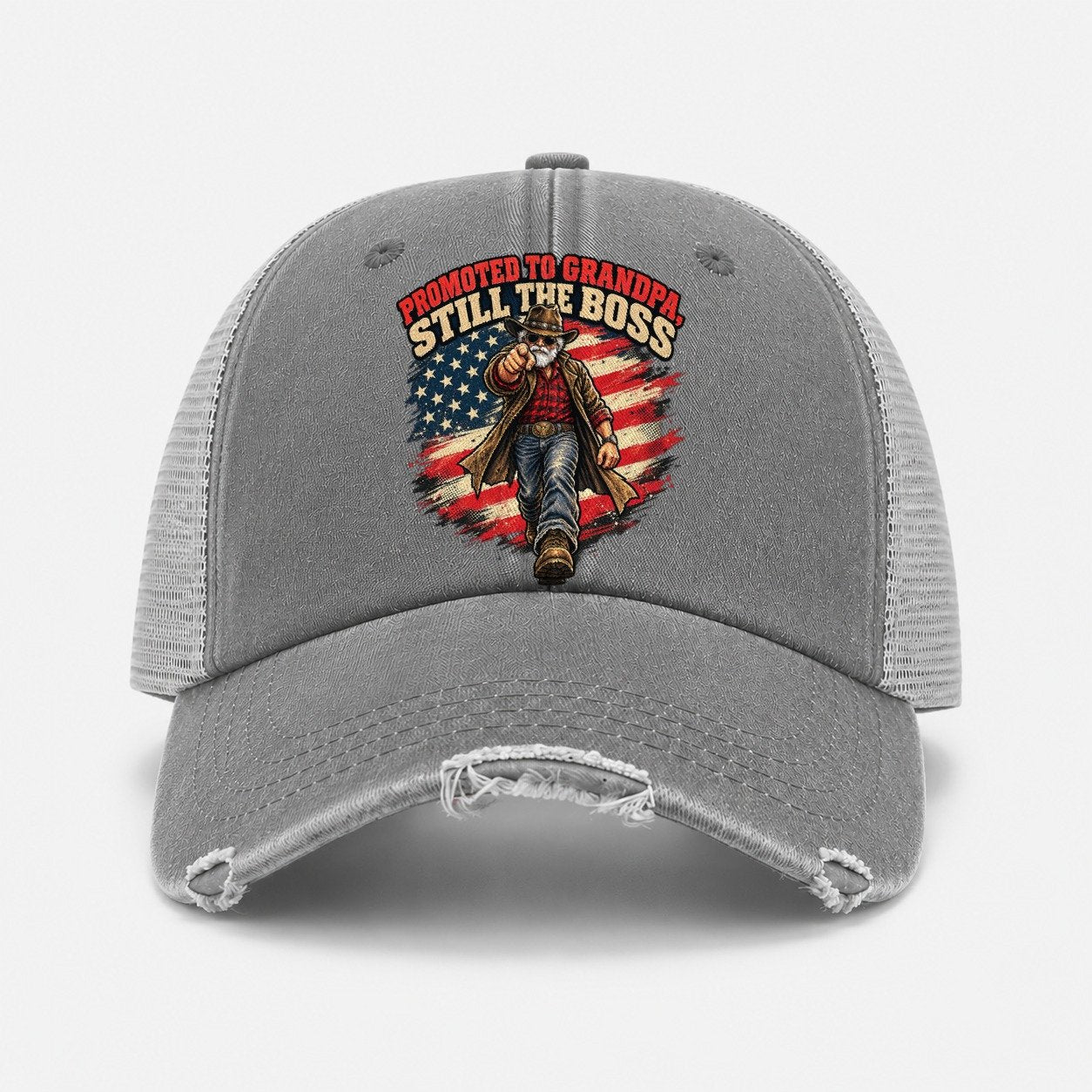 Grey — front view