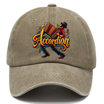 Accordion Wordmark Music Instruments Classic Cap – Warm Sand