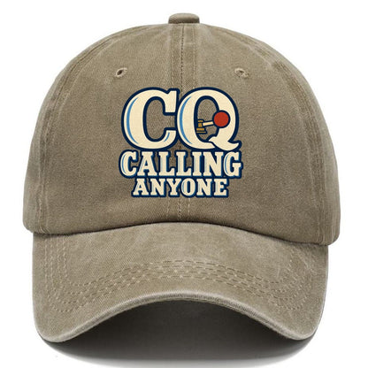 Cq Calling Anyone Amateur Radio Classic Cap – Warm Sand