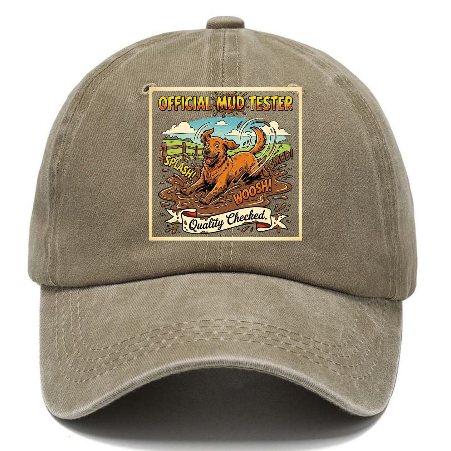 Official Mud Tester Transparent Classic Cap – Warm Sand