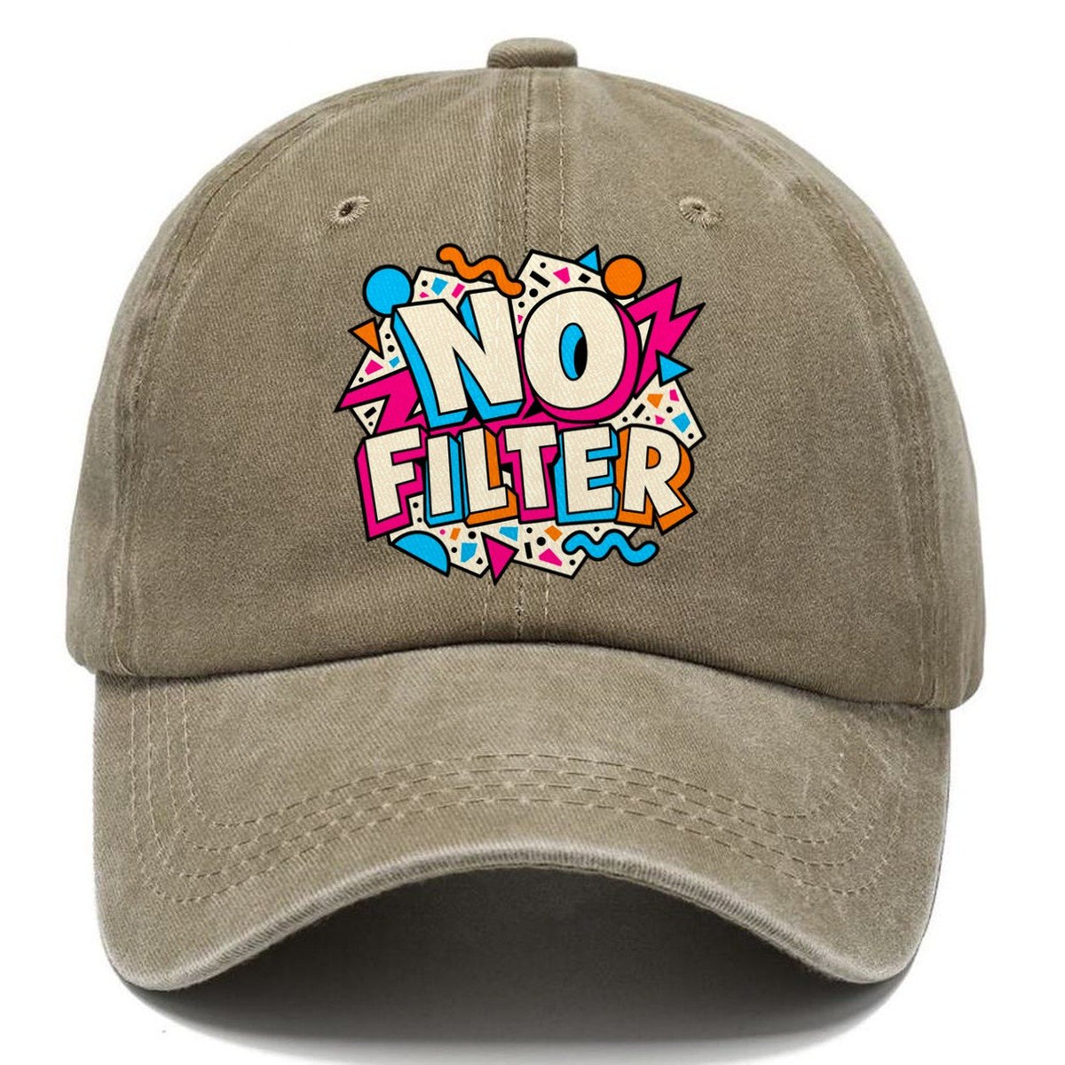 No Filter Crazy Styles Classic Cap – Warm Sand