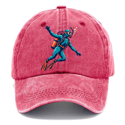 Scuba Diver with Bubbles Classic Cap – Pomegranate Blush