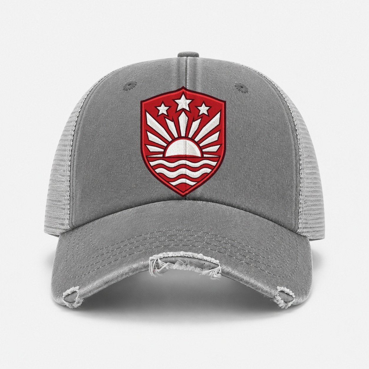 Grey — front view