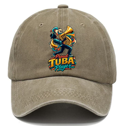 Proud Tuba Player Music Instruments Classic Cap – Warm Sand