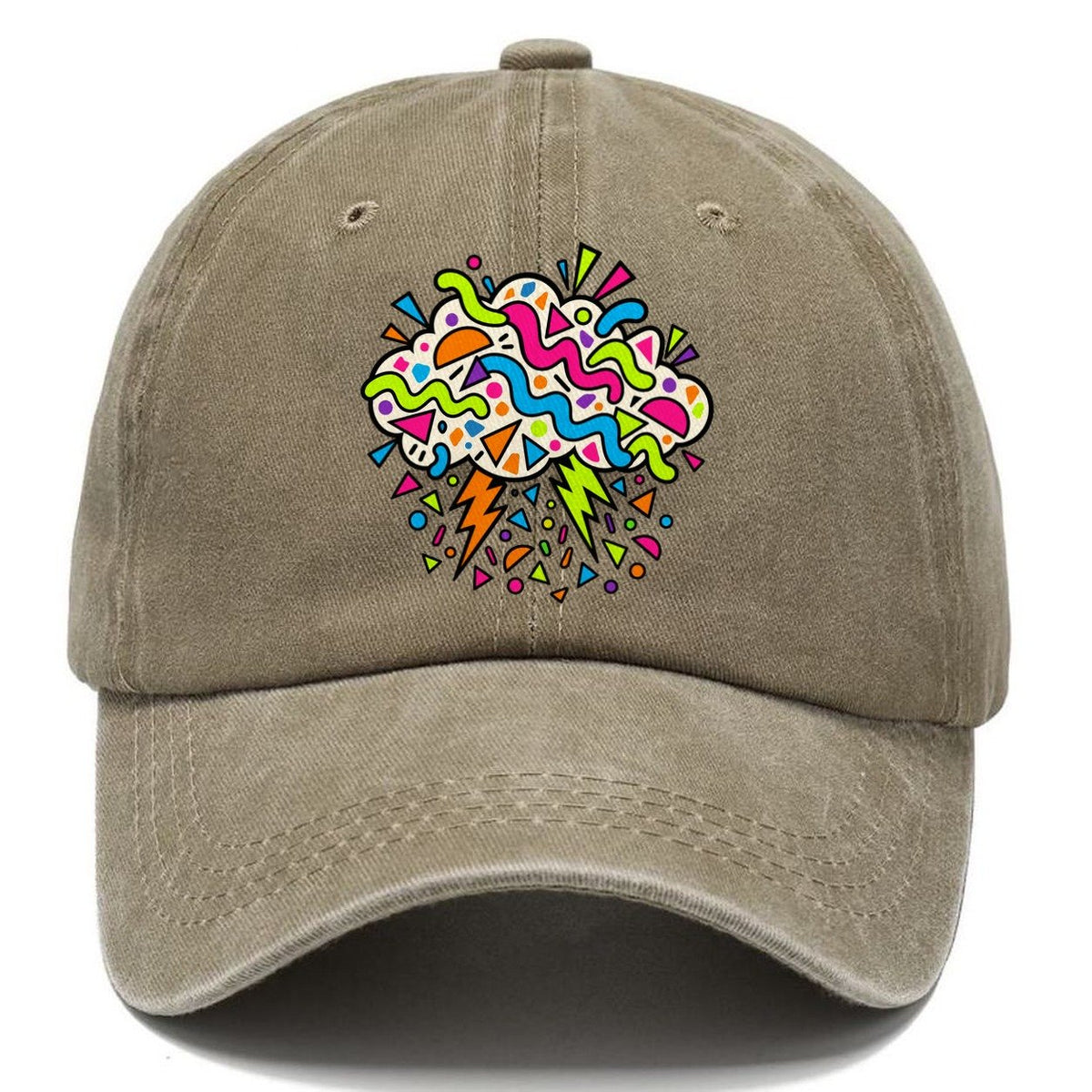 Squiggle Storm Crazy Styles Classic Cap – Warm Sand