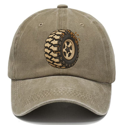 Mud Terrain Tyre Three Quarter Off Roading And Overlanding Classic Cap – Warm Sand