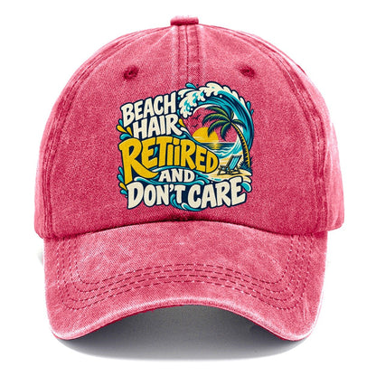 Beach Hair Retired And Don't Care Coastal Living Classic Cap – Pomegranate Blush