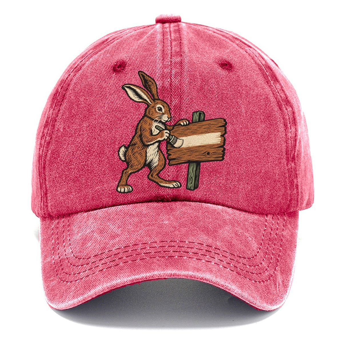 Hare Sign Painter Sundown Familiars Classic Cap – Pomegranate Blush