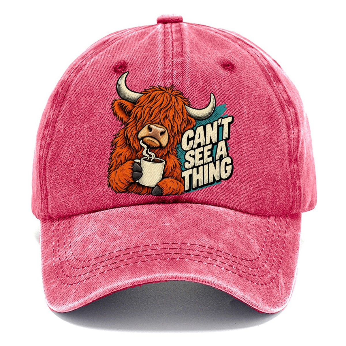 Can't See A Thing Cow Classic Cap – Pomegranate Blush