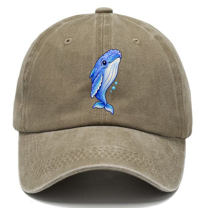 Humpback Whale Gentle Rise Sea Sprite Classic Cap – Warm Sand