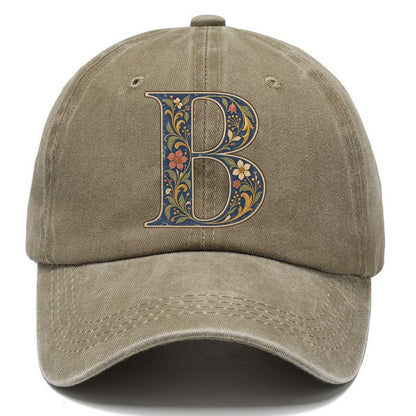 Wildflower B Monogram Classic Cap – Warm Sand