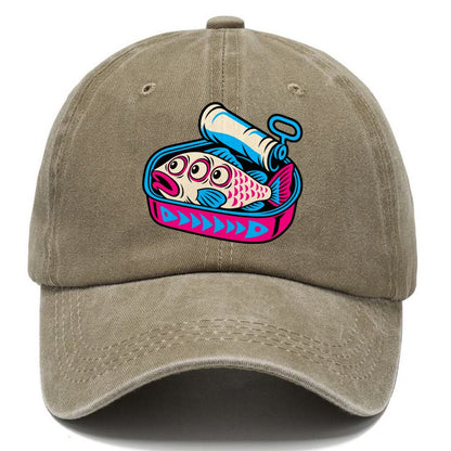 Three Eyed Sardine Tin Crazy Styles Classic Cap – Warm Sand