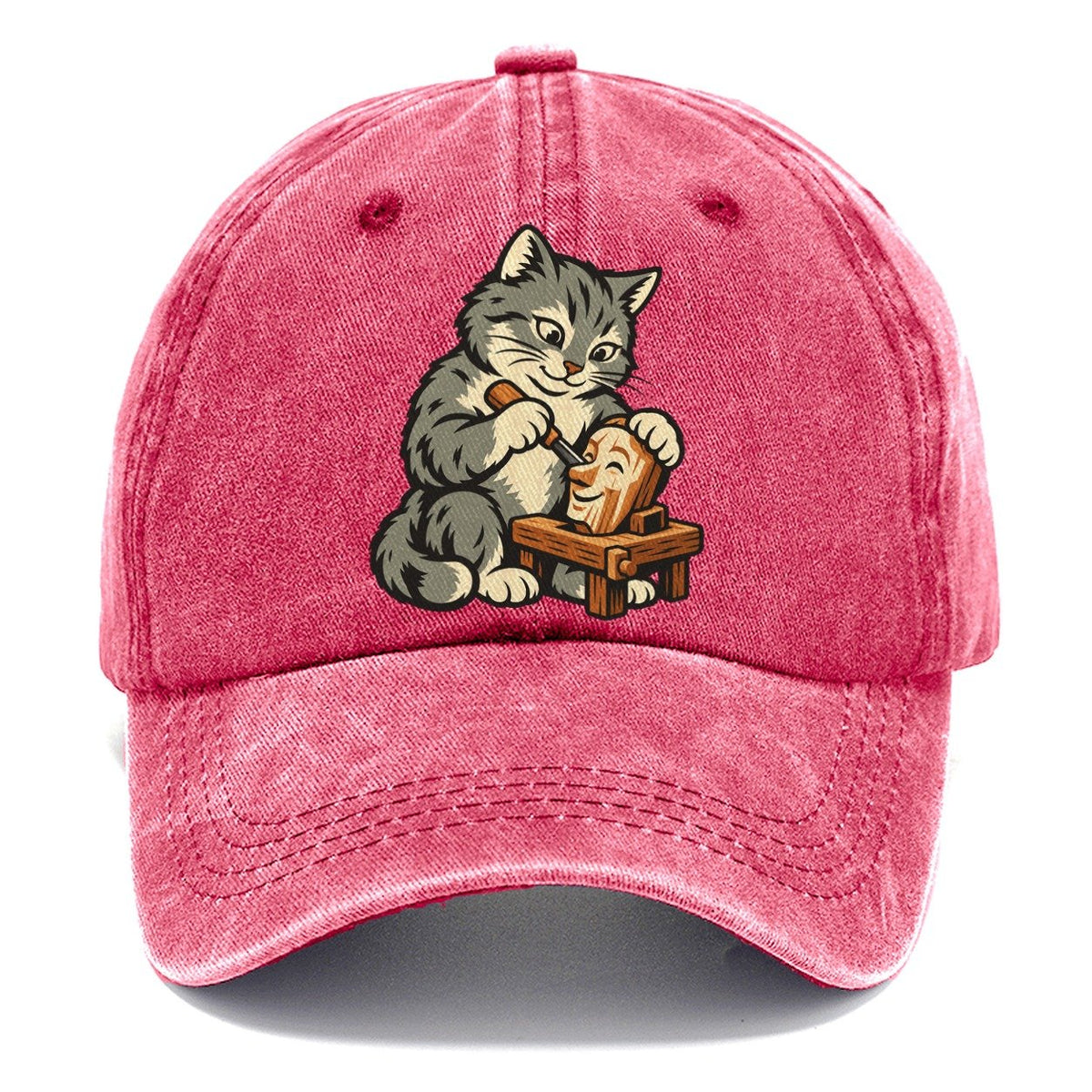 Cat Marionette Carver Sundown Familiars Classic Cap – Pomegranate Blush