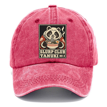 Tanuki Tonkotsu Slurp Club Classic Cap – Pomegranate Blush