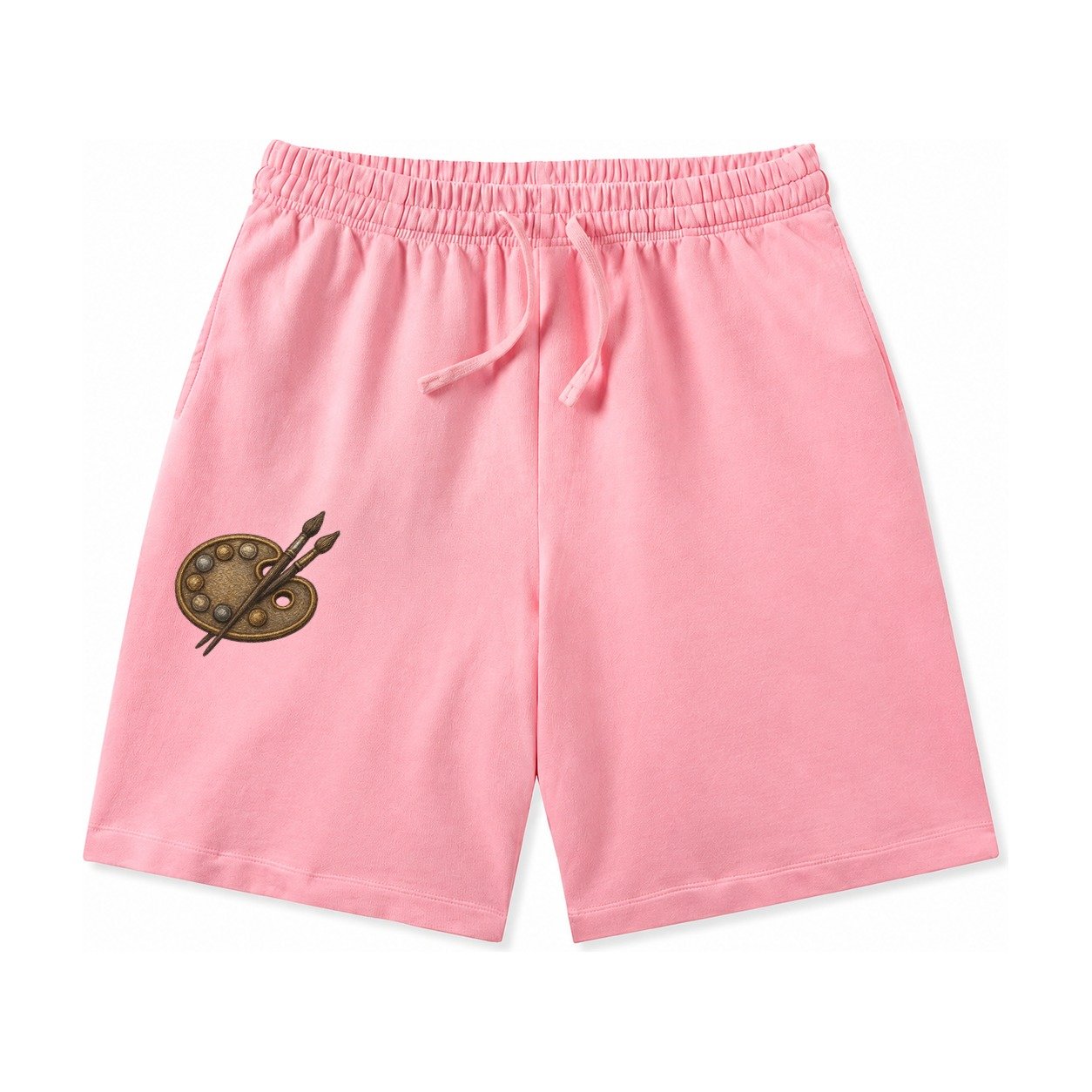 Artist Palette Washed Shorts – Pink