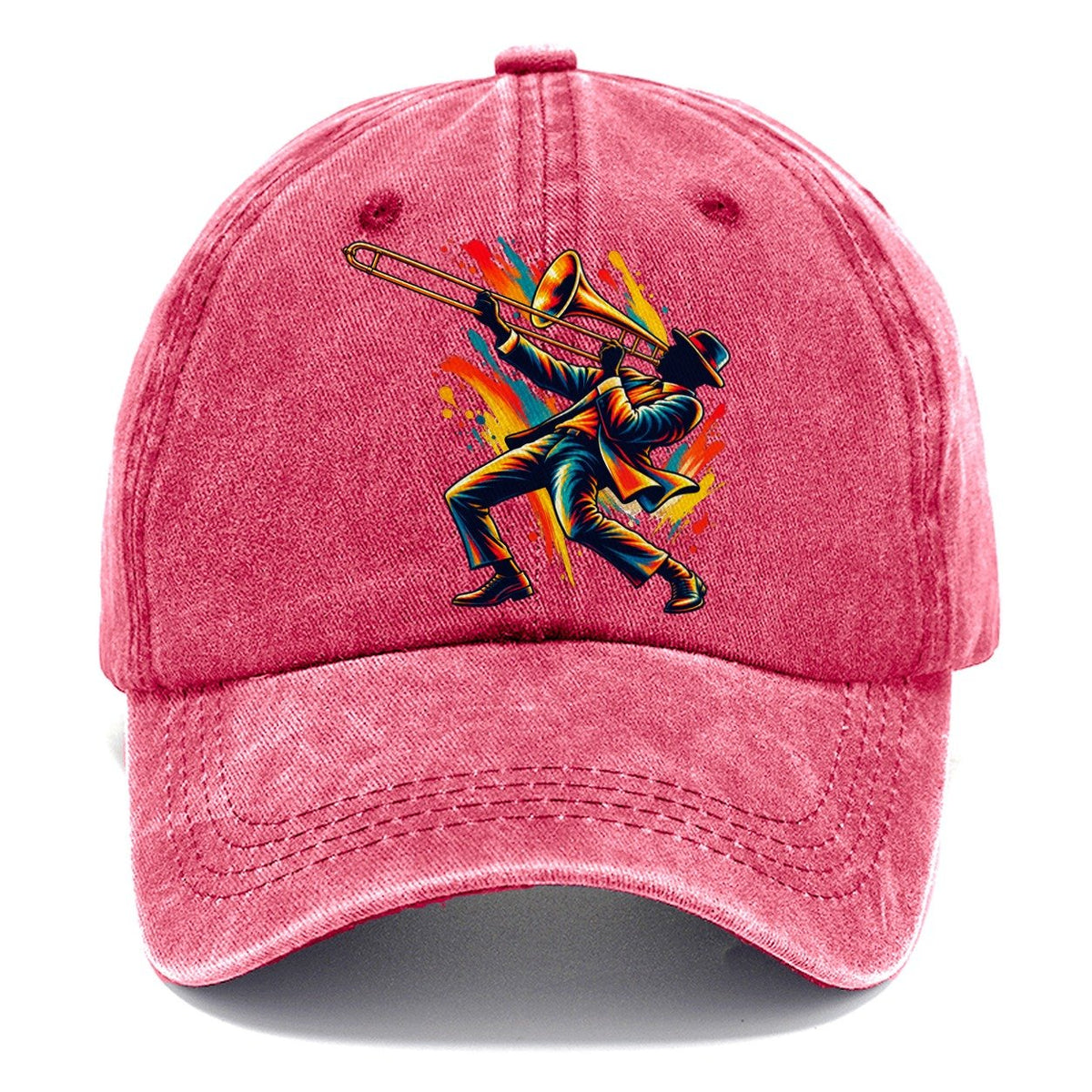 Slide Trombone Player Classic Cap – Pomegranate Blush