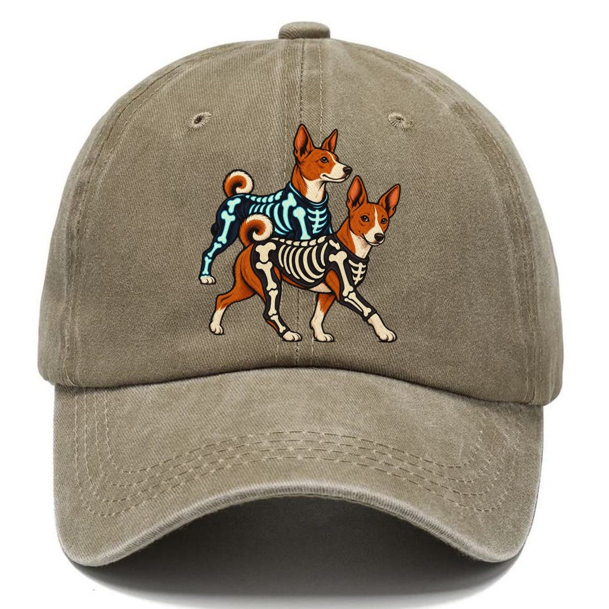 2 Basenjis In Halloween Costumes Hdp 29 Parade Lineup Halloween Dog Parade Classic Cap – Warm Sand
