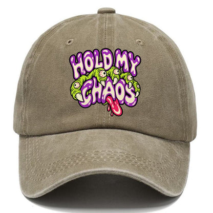 Hold My Chaos Crazy Styles Classic Cap – Warm Sand