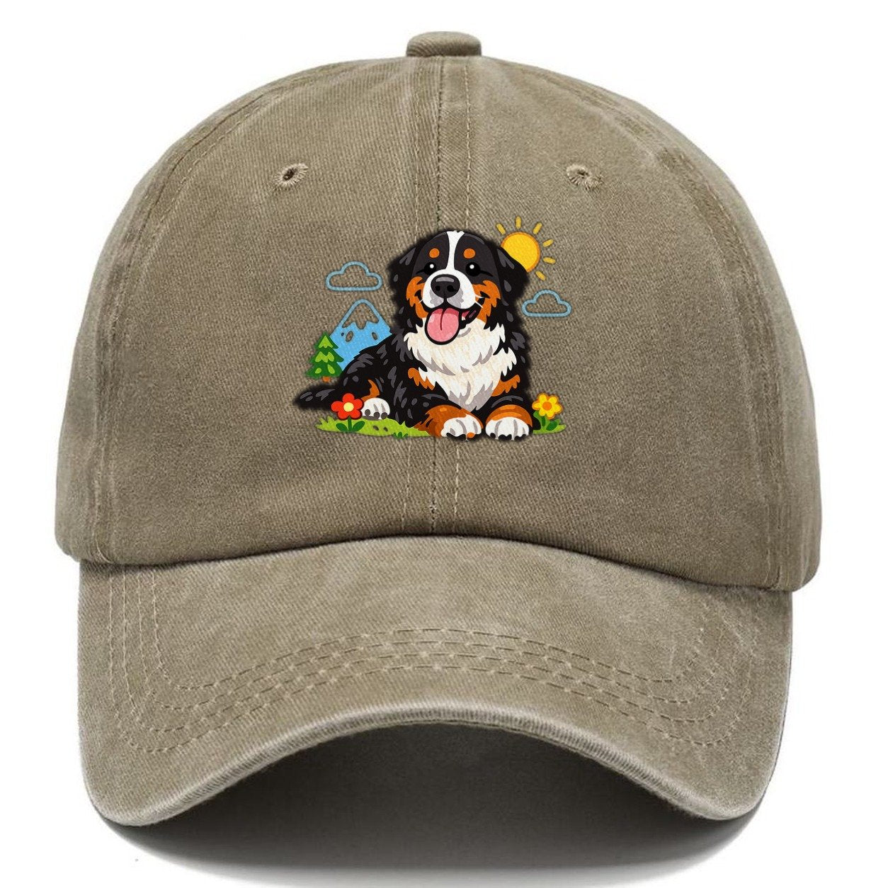 Bernese Mountain Dog Classic Cap – Warm Sand