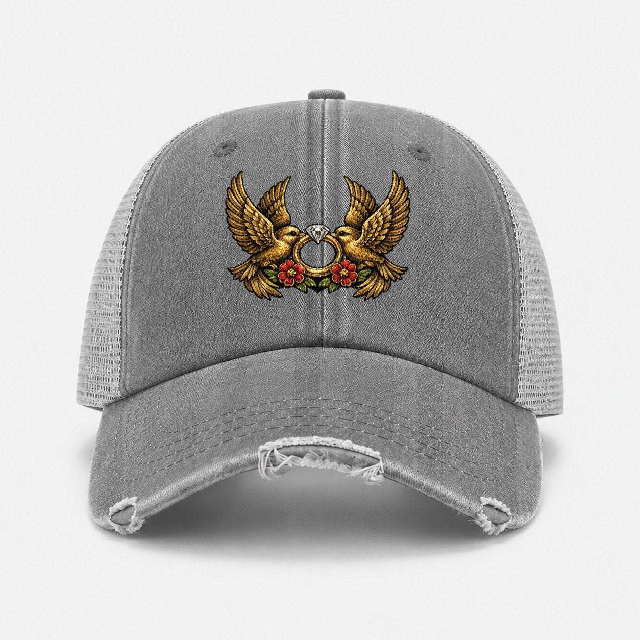 Grey — front view