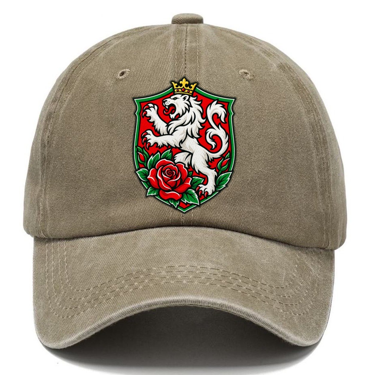 Bulgaria Minimal Emblem Country Logos Classic Cap – Warm Sand