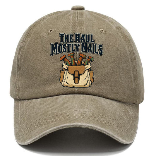 The Haul Mostly Nails Treasure Hunting Classic Cap – Warm Sand