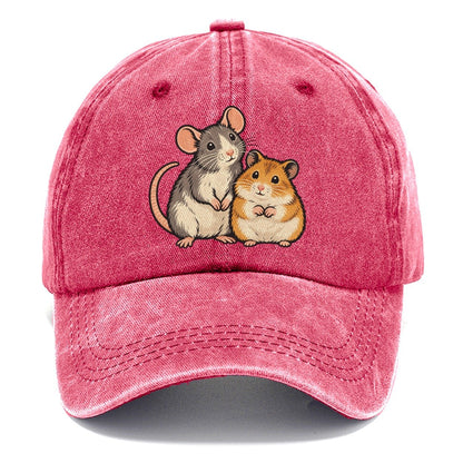 Rat And Hamster Small Pet Logos Classic Cap – Pomegranate Blush