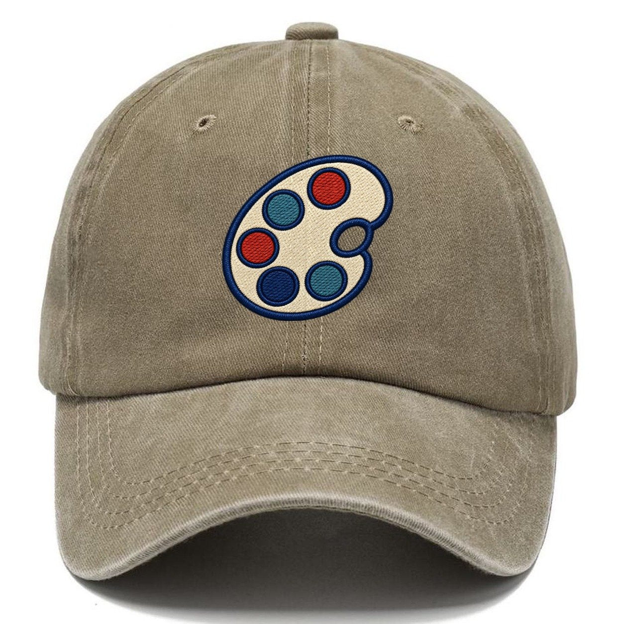 Painter Palette Tiny Solo Marks Classic Cap – Warm Sand