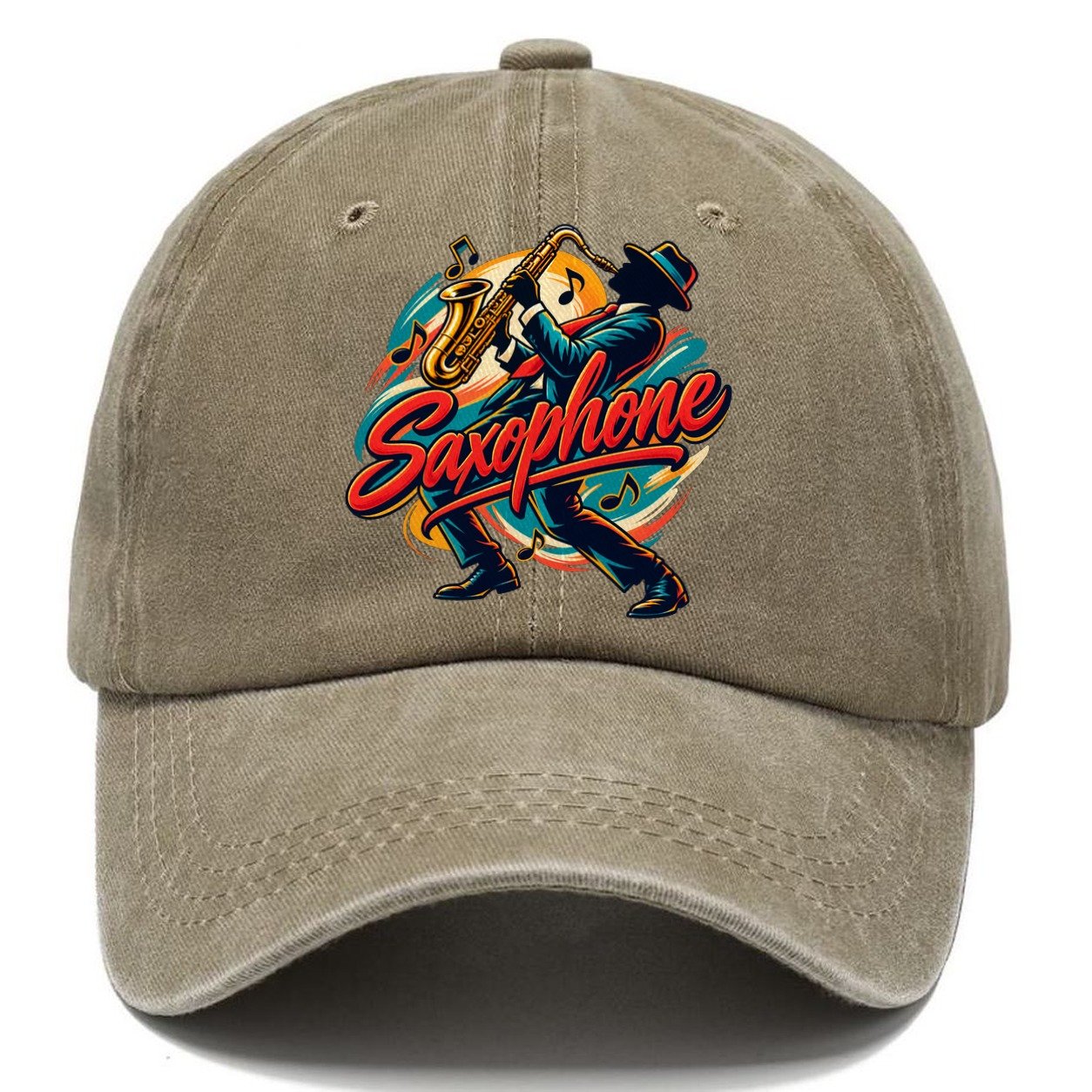 Saxophone Crest Music Instruments Classic Cap – Warm Sand