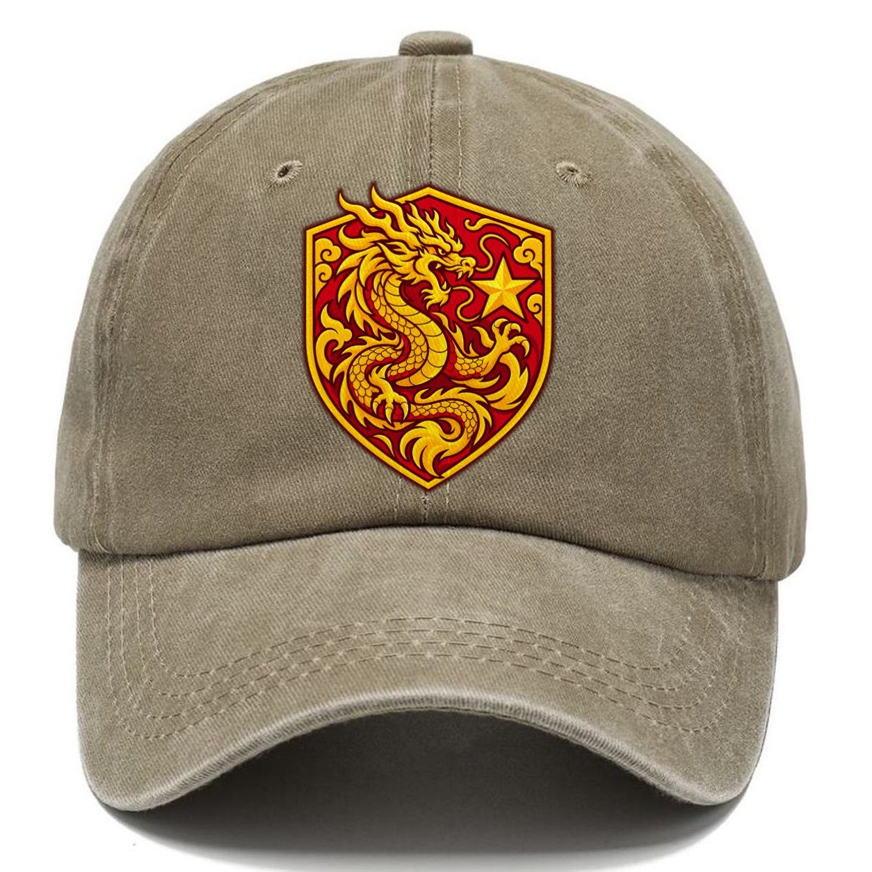 Vietnam Minimal Emblem Country Logos Classic Cap – Warm Sand
