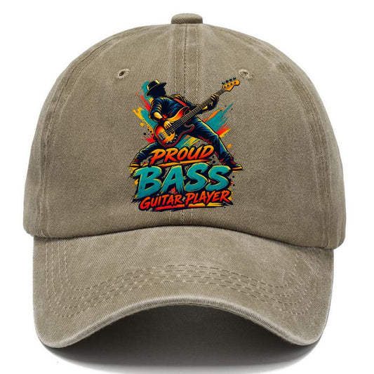 Proud Bass Guitar Player Music Instruments Classic Cap – Warm Sand