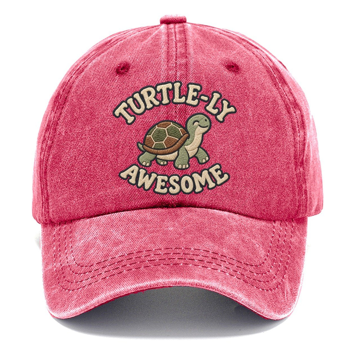 Turtle Animal Puns Classic Cap – Pomegranate Blush