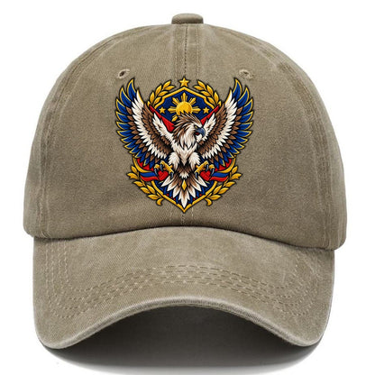 Philippines Heraldic Crest Country Logos Classic Cap – Warm Sand
