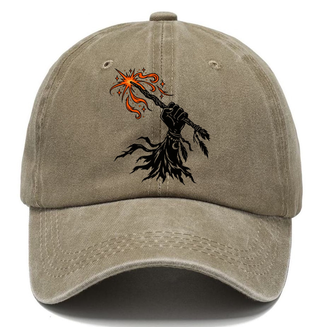 Witch Power Fist Witch Magic Classic Cap – Warm Sand