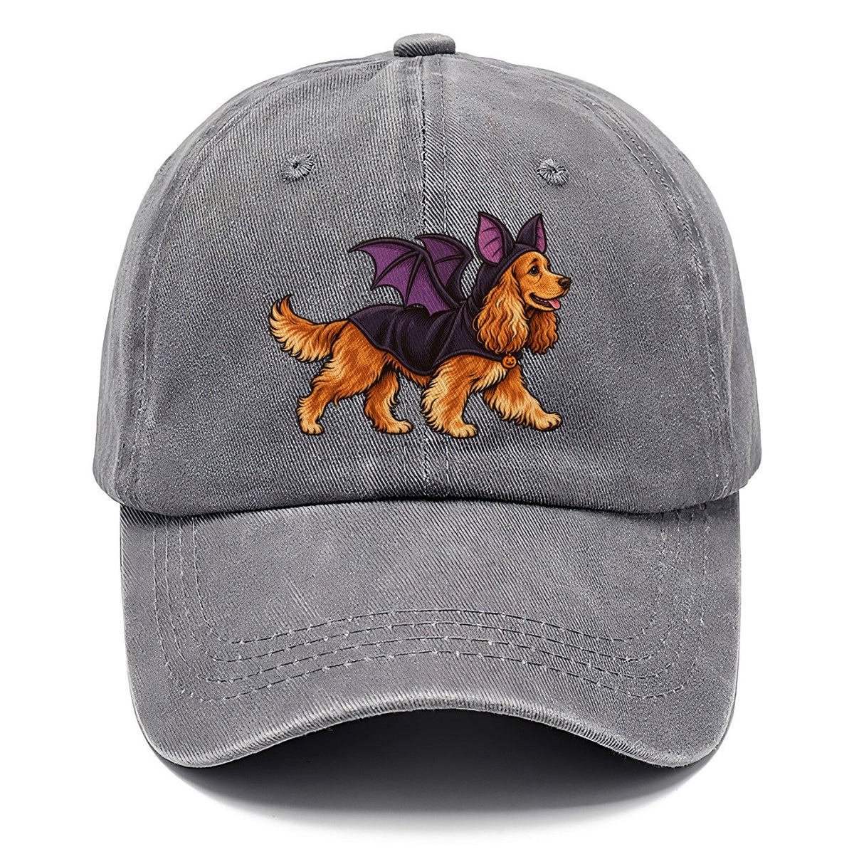 One Cocker Spaniel In Halloween Costume Bat Costume With Soft Felt Wings Halloween Dog Parade Classic Cap – Urban Haze