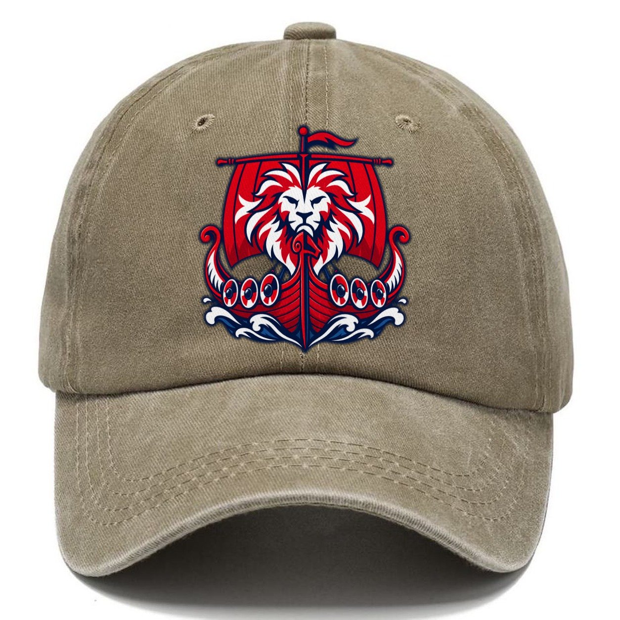 Norway Minimal Emblem Country Logos Classic Cap – Warm Sand